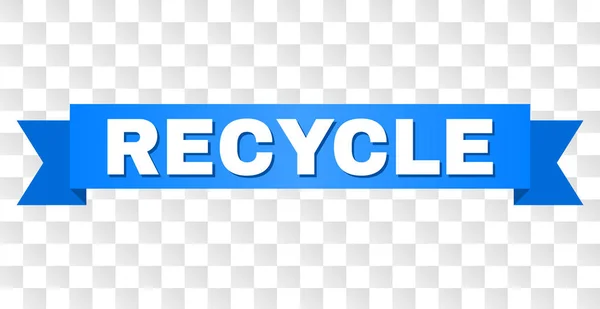 Modrý proužek s názvem Recycle — Stockový vektor