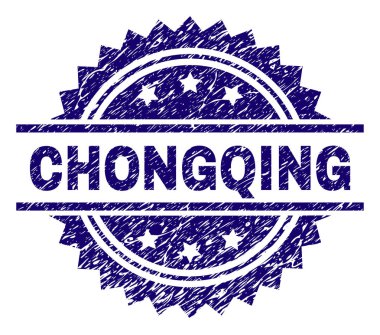 Dokulu Chongqing damga mühür çizik