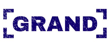 Grunge Grand damga mühür köşeler arasında dokulu
