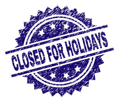 Tatil için kapalı dokulu çizik damga mühür