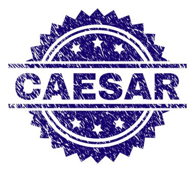 Grunge Sezar damga mühür dokulu