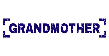 Dokulu Büyükanne damga mühür köşeler arasında çizik