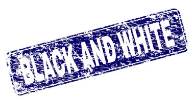 Yuvarlatılmış dikdörtgen damga grunge siyah ve beyaz çerçeveli