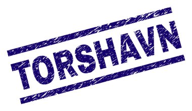 Dokulu Torshavn damga mühür çizik