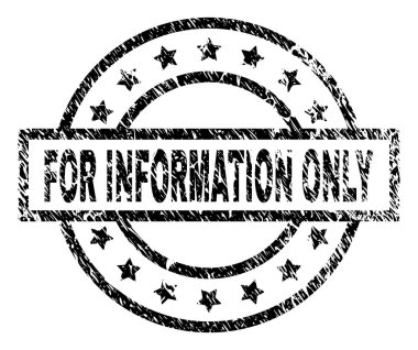 Bilgi tek damga mühür için dokulu grunge