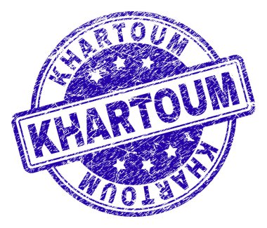 Dokulu Khartoum damga mühür çizik