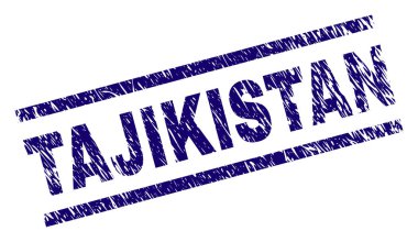 Dokulu Tacikistan damga mühür çizik