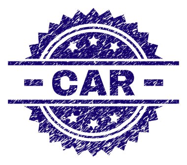 Dokulu araba damga mühür çizik