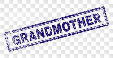 Grunge Büyükanne dikdörtgen damgası