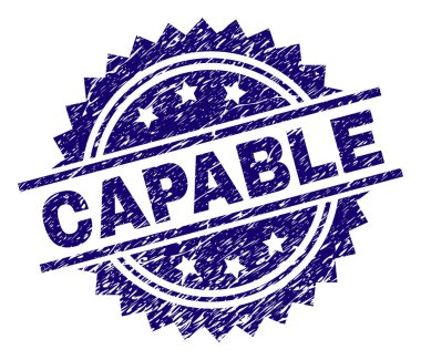 Dokulu yetenekli damga mühür çizik