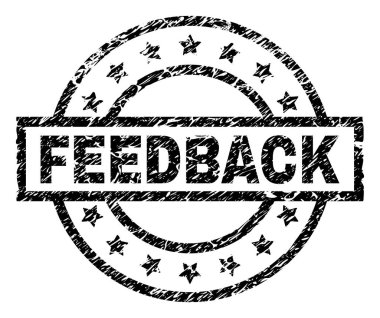 Grunge geribildirim damga mühür dokulu