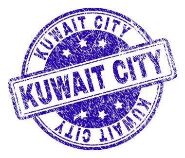 Grunge Kuwait City damga mühür dokulu