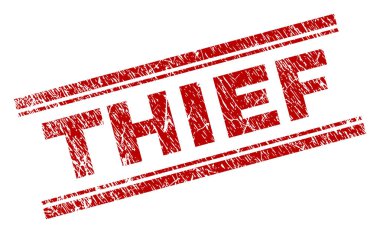 Dokulu hırsız damga mühür çizik