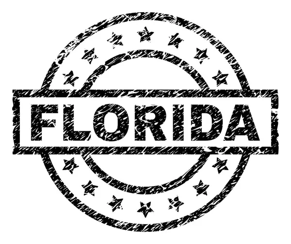 Repad texturerat Florida stämpelplatta — Stock vektor