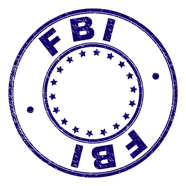 Grunge texturizado FBI selo redondo —  Vetores de Stock