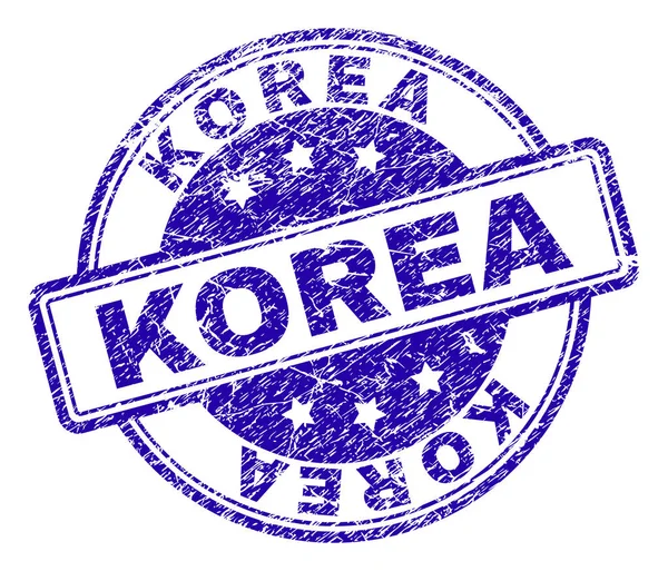 Grunge υφής Κορέα σφραγίδα σφραγίδα — Διανυσματικό Αρχείο
