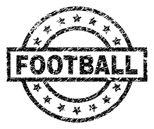 Grunge υφής ποδόσφαιρο σφραγίδα σφραγίδα — Διανυσματικό Αρχείο