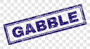 Çizik gevezelik dikdörtgen damgası