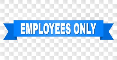 Mavi kurdele ile çalışanların yalnızca metin