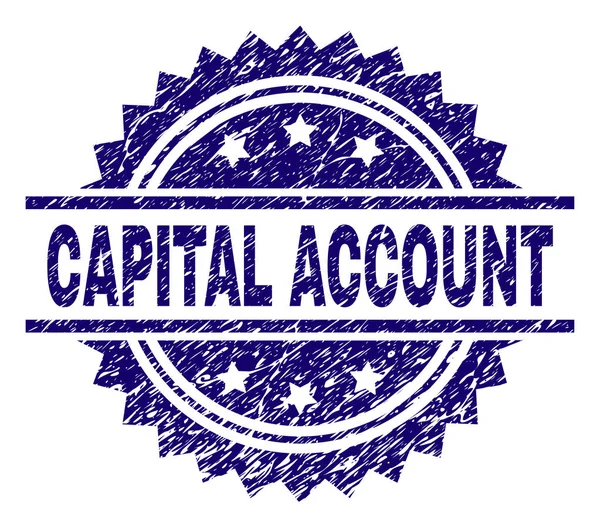 Poškrábaný texturou kapitálového účtu Značkovací destička — Stockový vektor