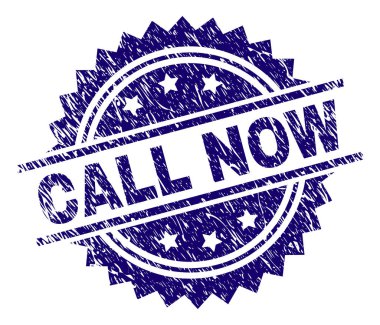 Dokulu arama şimdi damga mühür grunge