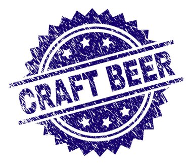 Dokulu zanaat bira damga mühür çizik