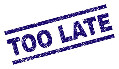 Çizik dokulu çok geç damga mühür