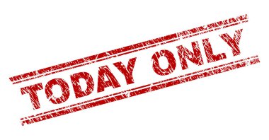 Bugün sadece damga mühür grunge dokulu