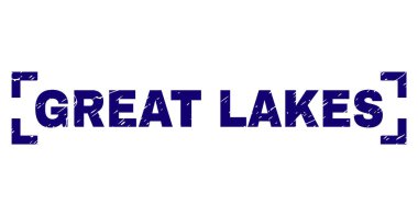 Grunge büyük göller damga mühür köşeleri içinde dokulu