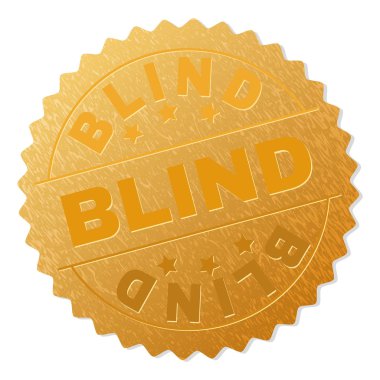 Altın kör rozet damgası