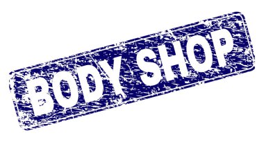 Yuvarlatılmış dikdörtgen damga çizilmiş kaportacı çerçeveli