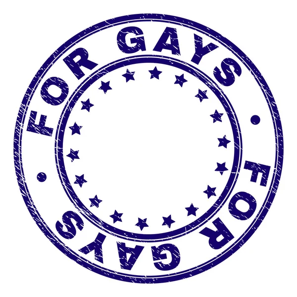 Tessuto graffiato per gay Sigillo di francobolli rotondi — Vettoriale Stock