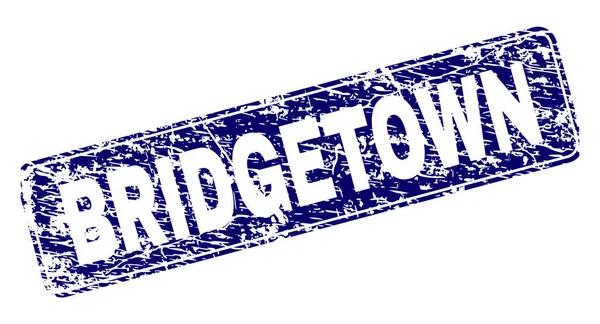 Grunge Bridgetown zarámovaný razítko zaoblený obdélník — Stockový vektor