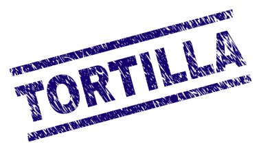 Dokulu Tortilla damga mühür çizik