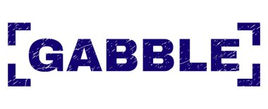 Dokulu gevezelik damga mühür köşeleri içinde çizik