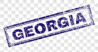 Çizik Georgia Rectangle damgası