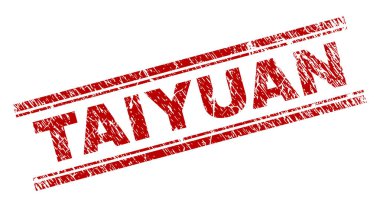 Grunge Taiyuan damga mühür dokulu