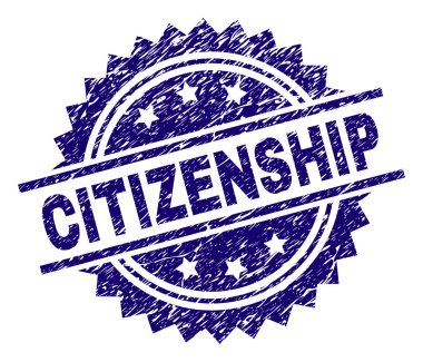 Grunge vatandaşlık damga mühür dokulu