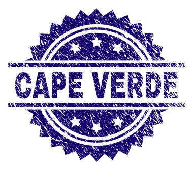 Grunge Cape Verde damga mühür dokulu