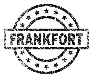 Grunge Frankfort damga mühür dokulu