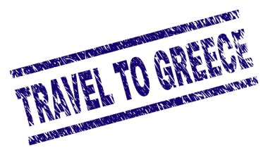 Yunanistan damga mühür çizilmiş dokulu seyahat