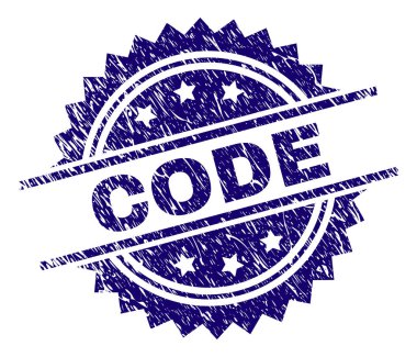 Grunge kod damga mühür dokulu