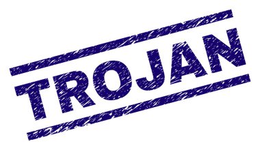 Dokulu Truva damga mühür çizik