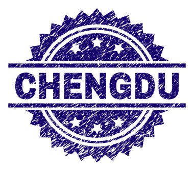 Dokulu Chengdu damga mühür çizik