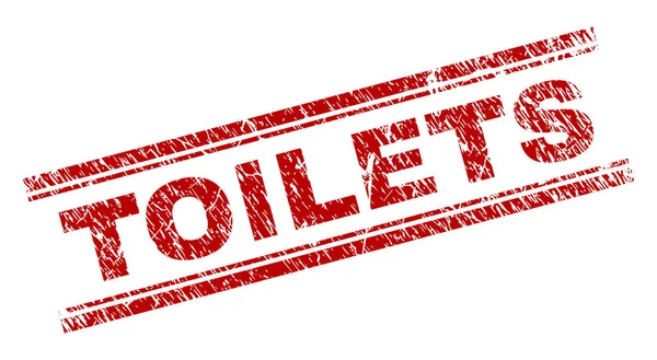 Grunge getextureerde toiletten stempel-zegel — Stockvector