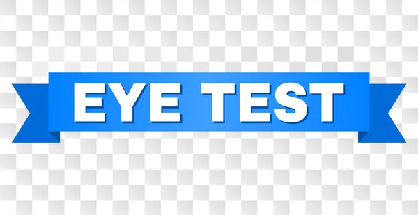 带有眼科测试描述的蓝色磁带 — 图库矢量图片