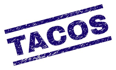 Grunge Tacos damga mühür dokulu
