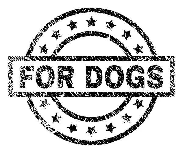Grunge texturou pro psy razítko pečeť — Stockový vektor