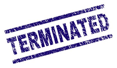 Dokulu grunge damga mühür sonlandırıldı