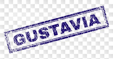 Grunge Gustavia dikdörtgen damgası